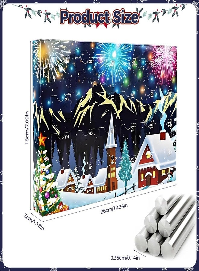 PATPAT® 24Pcs Brain Teaser Puzzle Game Toys Advent Calendar for Kids & Adults, Christmas Blind Box Surprise Gift Metal Puzzle Set Logic Training Game Fidget Toys for Stress Relief - Image 2